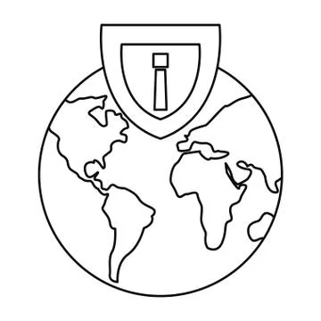 Cybersecurity data protection Illustrazione stock