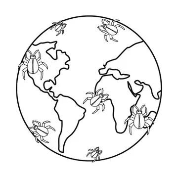 Cybersecurity data protection Stock Illustration