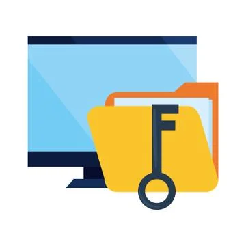 Cybersecurity data protection Illustrazione stock