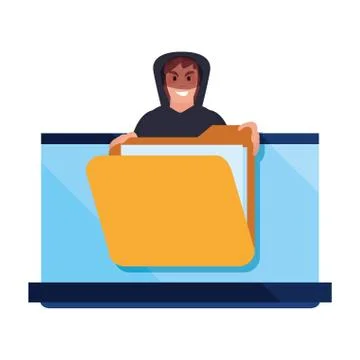 Cybersecurity data protection Stock Illustration