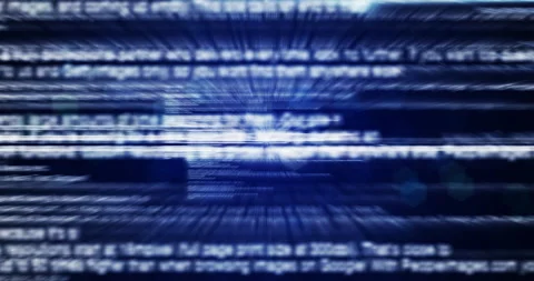 Cybersecurity, data security and futuristic server code for AI testing on dark Stock Footage 284225758