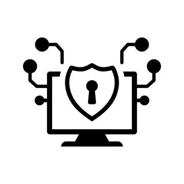 Cybersecurity, decrypt, decrypting icon. Stock Illustration