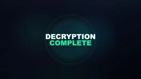 Cybersecurity decryption complete animation background 스톡 동영상 347429803