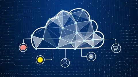 Cybersecurity digital data of futuristic and technology of the internet and big Stock Footage 227547336