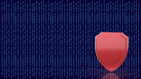 Cybersecurity Digital Shield Data Protection 3d render.. Stock Photos