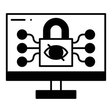 Cybersecurity Dualtone Icon Stock Illustration