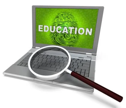 Cybersecurity Education Security Seminar Teaching 3d Rendering Illustrazione stock