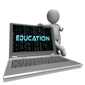 Cybersecurity Education Security Seminar Teaching 3d Rendering Stockillustratie