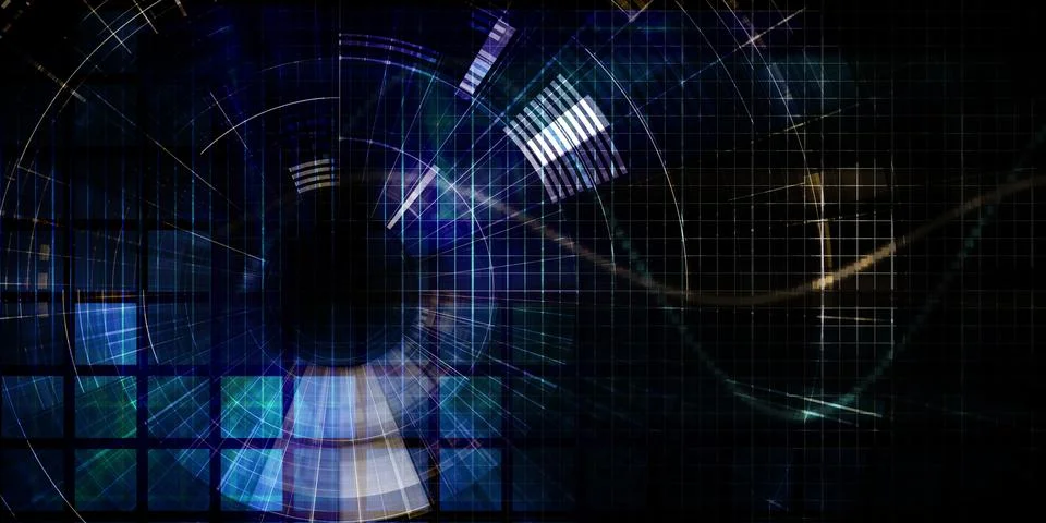 Cybersecurity Encryption Digital Safety Technology Background Stock Illustration