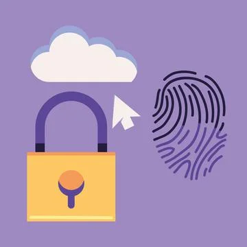 Cybersecurity get started Stock Illustration