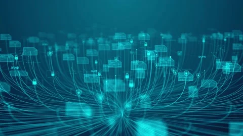 Cybersecurity global encrypted cybersecurity network mobile data collection Stock Footage 163006975
