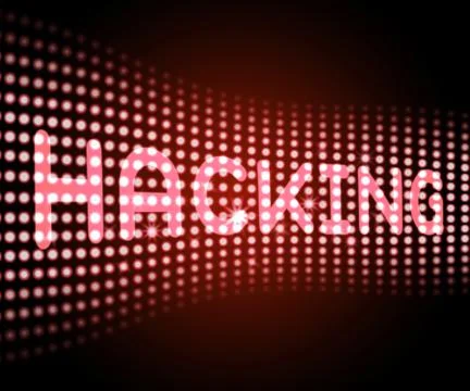 Cybersecurity Hacker Online Cyber Attacks 3d Illustration イラスト素材