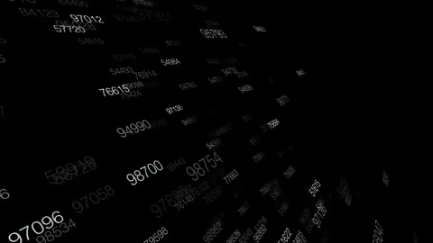 Cybersecurity Hacking Data Stream Financial Stock Market Matrix Stock Footage 343749782