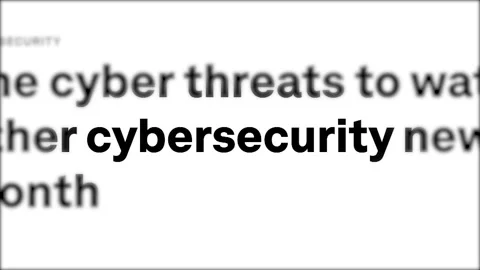 Cybersecurity in headlines 스톡 동영상 308550830