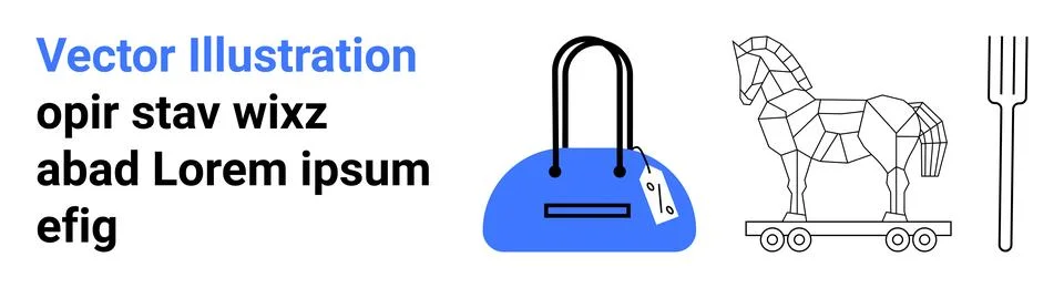 Cybersecurity, identity protection, deception, technology threats, online saf Stock Illustration
