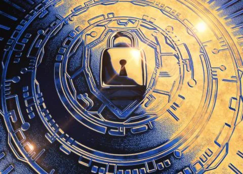 Cybersecurity Image Six Illustrazione stock