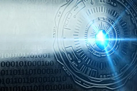 Cybersecurity Image Two Final Stock Illustration