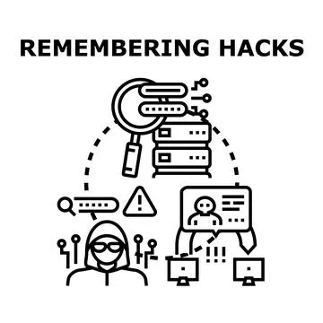 Cybersecurity incident response identifying network data breach Stock Illustration