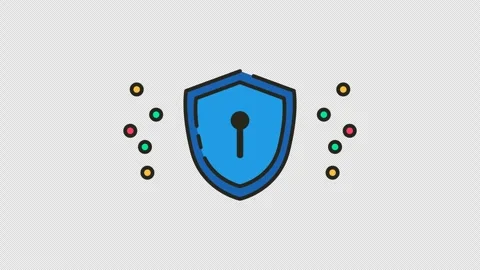 Cybersecurity interface activation. Professional interaction with advanced .. Stock Footage 314393172