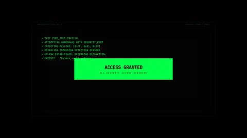 Cybersecurity interface with hacking process and computer code. Stock Photos