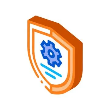 Cybersecurity isometric icon vector illustration 스톡 일러스트