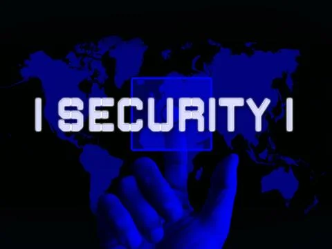 Cybersecurity Lock Digital Threat Security 3d Illustration Stock Illustration