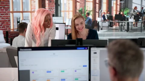 Cybersecurity Manager Reviews Online Documents On Computer Stock Footage 332901920