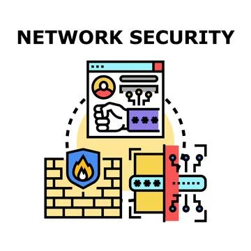 Cybersecurity network protection with data access management system イラスト素材