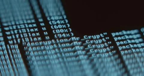 Cybersecurity operation, analysis of network security Stock Footage 321752056