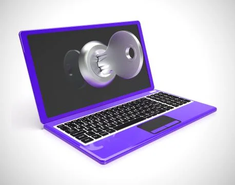 Cybersecurity or computer security encryption to guard against a Illustrazione stock