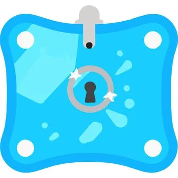 Cybersecurity Protection Digital Attack Privacy Password Stock Illustration