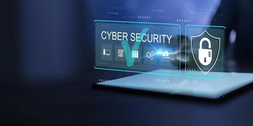 Cybersecurity Risk Management for Enterprise Data Protection and Network Se.. 库存照片