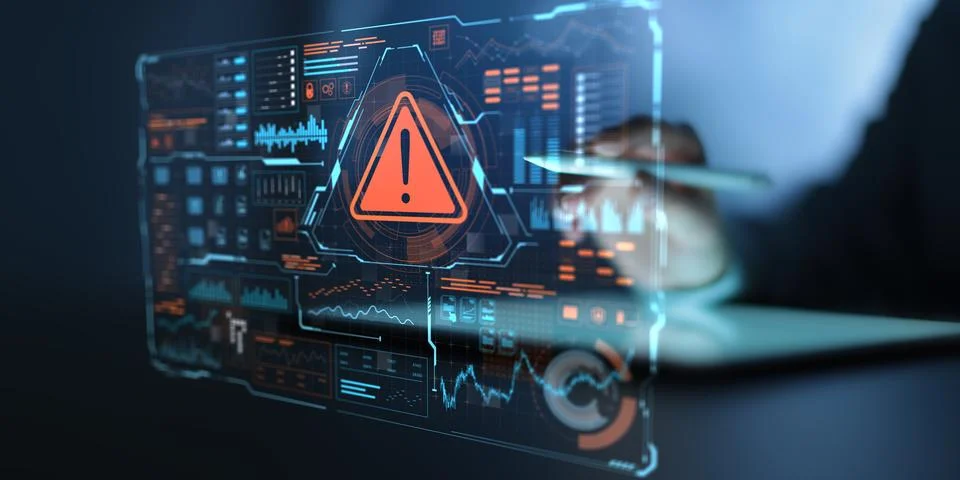 Cybersecurity Risk Management System for Enterprise Data Protection and Thr.. Stock Photos