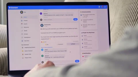 Cybersecurity Risks of Social Media Quizzes Video stock 333790960
