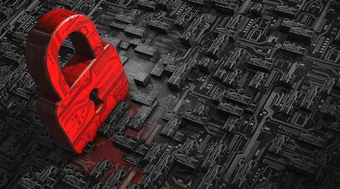 Cybersecurity safe encrypted digital data networks for secure global  Stock Illustration