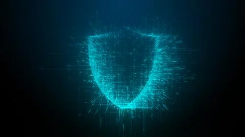 Cybersecurity safety of data from viruses, malware and hacking  Illustrazione stock