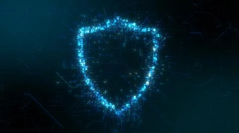 Cybersecurity safety of data from viruses, malware and hacking  Stock Illustration