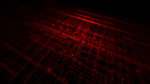 Cybersecurity Threat Display for Server Room Emergency Monitoring Stock Footage 331558497