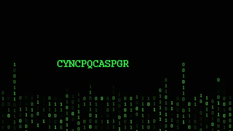 Cybersecurity Threat in Random text Stock Footage 150776851