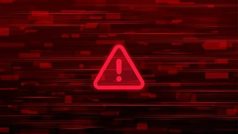 Cybersecurity Warning Background Concept イラスト素材