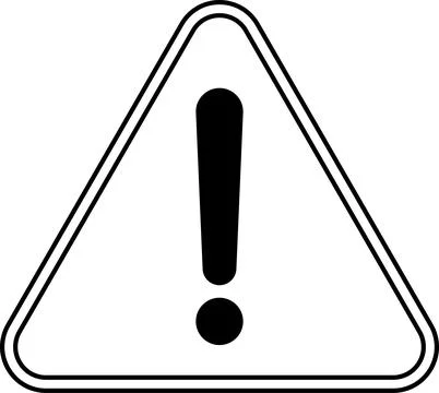 Cybersecurity warning concept with alert icon. Exclamation point yellow triangle 스톡 일러스트