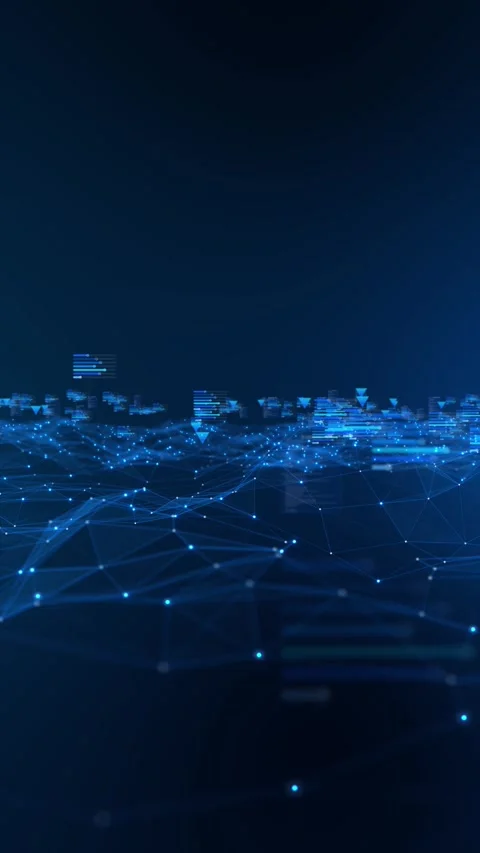 Cyberspace AI data flow Big data light speed flow by helix. Abstract digital dat 스톡 동영상 342786725