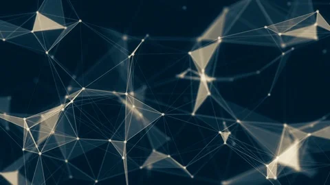 Cyberspace blue network technology background Stock Footage 95640536