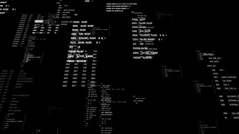 Cyberspace with coding animation. Stock Footage 91890682