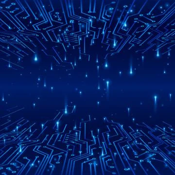 Cyberspace. Concept of a futuristic background. Stock Illustration