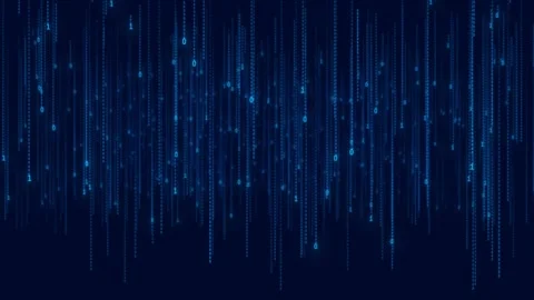 Cyberspace digital elements made of glowing hi-tech lines technology and Stock Footage 278710930