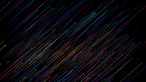 Cyberspace digital elements made of glowing hi-tech lines technology and Stock Footage 278712246