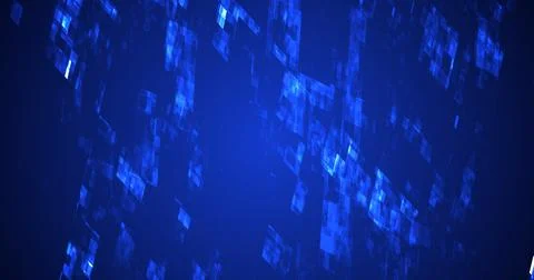 Cyberspace digital particles data concept background. Abstract technology d.. Stock Illustration