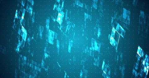 Cyberspace digital particles data concept background. Abstract technology d.. Stock Illustration