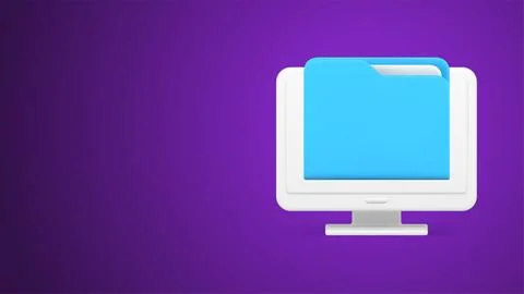 Cyberspace document file folder storage database archive management computer  Stock Illustration